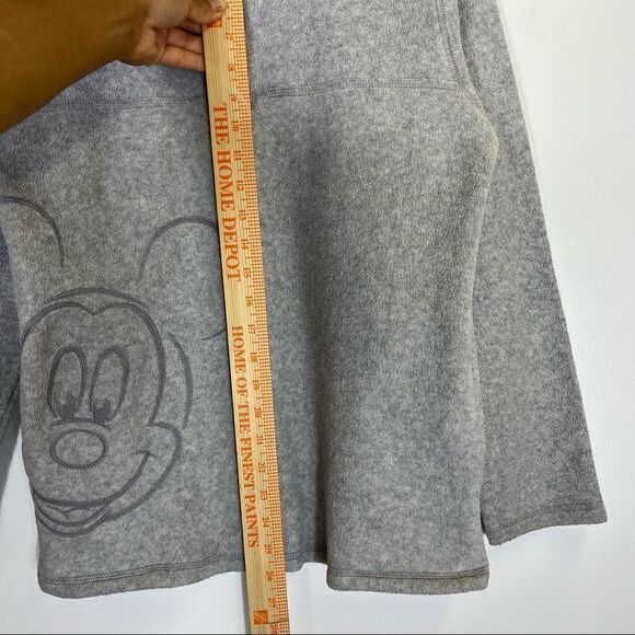 Disney Mickey Mouse Gray fleece Sweater size small - Picture 2 of 6